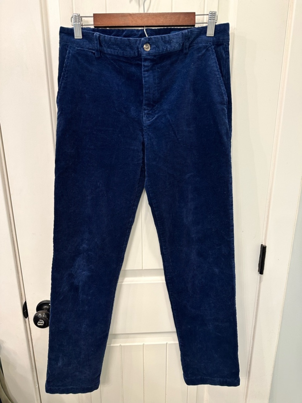 Polo Ralph Lauren Boys Blue Corduroy Pants Size 18 Straight Leg